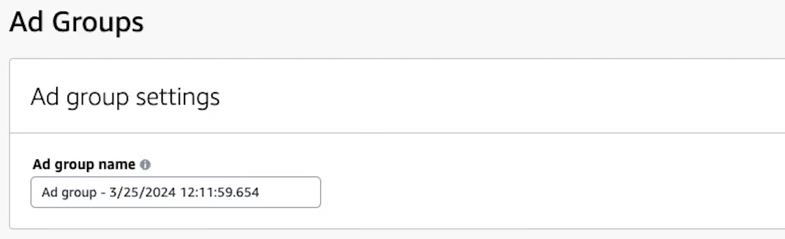 amazon ad group